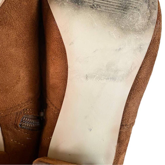 Coconuts Matisse Reginald Suede Over the Knee Block Heel Boots 7.5 Camel Brown - Picture 6 of 6